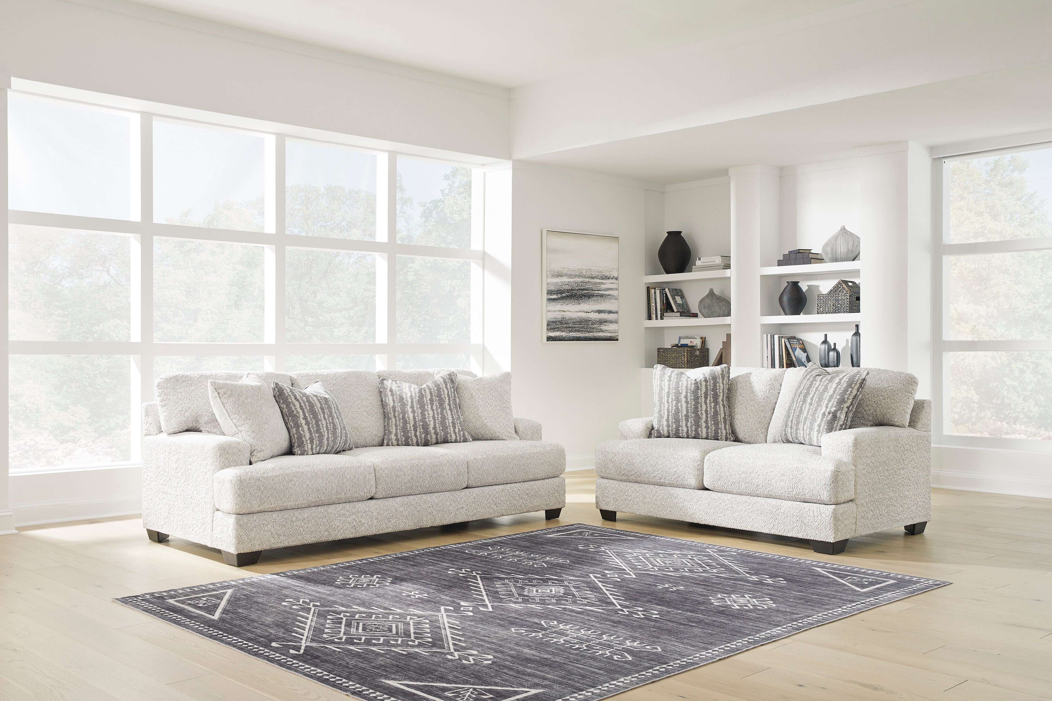 Brebryan Flannel Living Room Set - SET | 3440138 | 3440135 - Bien Home Furniture & Electronics