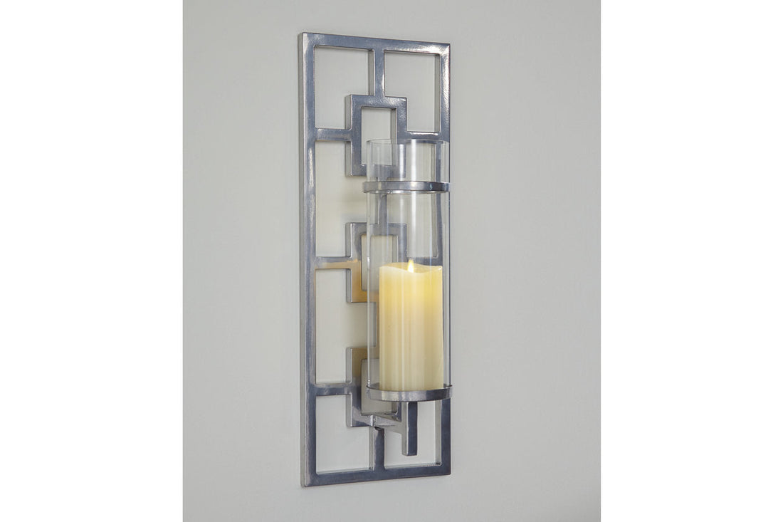 Brede Silver Finish Wall Sconce - A8010190 - Bien Home Furniture &amp; Electronics