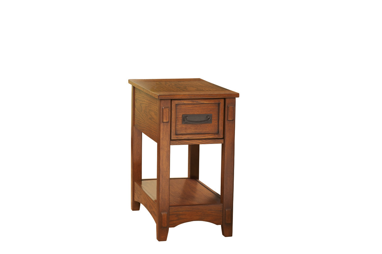 Breegin Brown Chairside End Table - T007-319 - Bien Home Furniture & Electronics