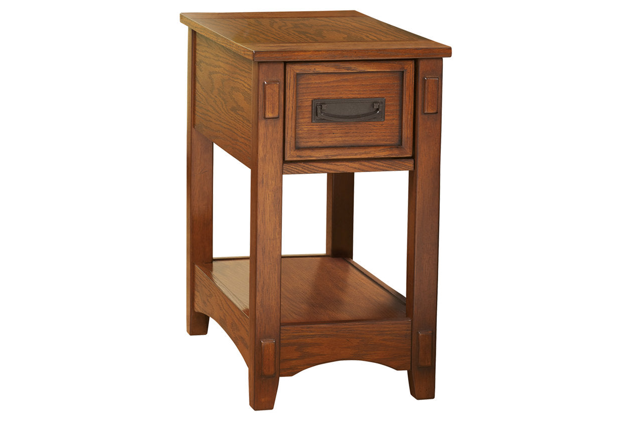 Breegin Brown Chairside End Table - T007-319 - Bien Home Furniture & Electronics