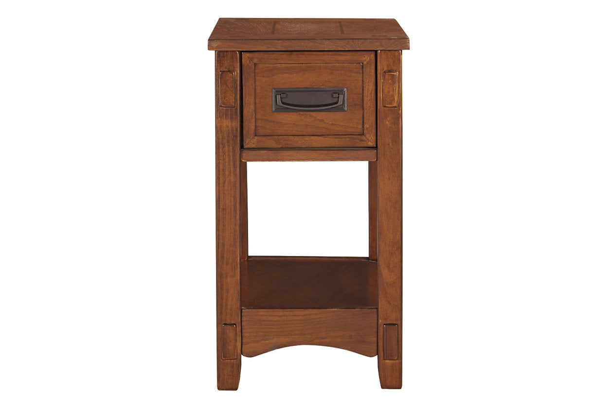 Breegin Brown Chairside End Table - T007-319 - Bien Home Furniture & Electronics