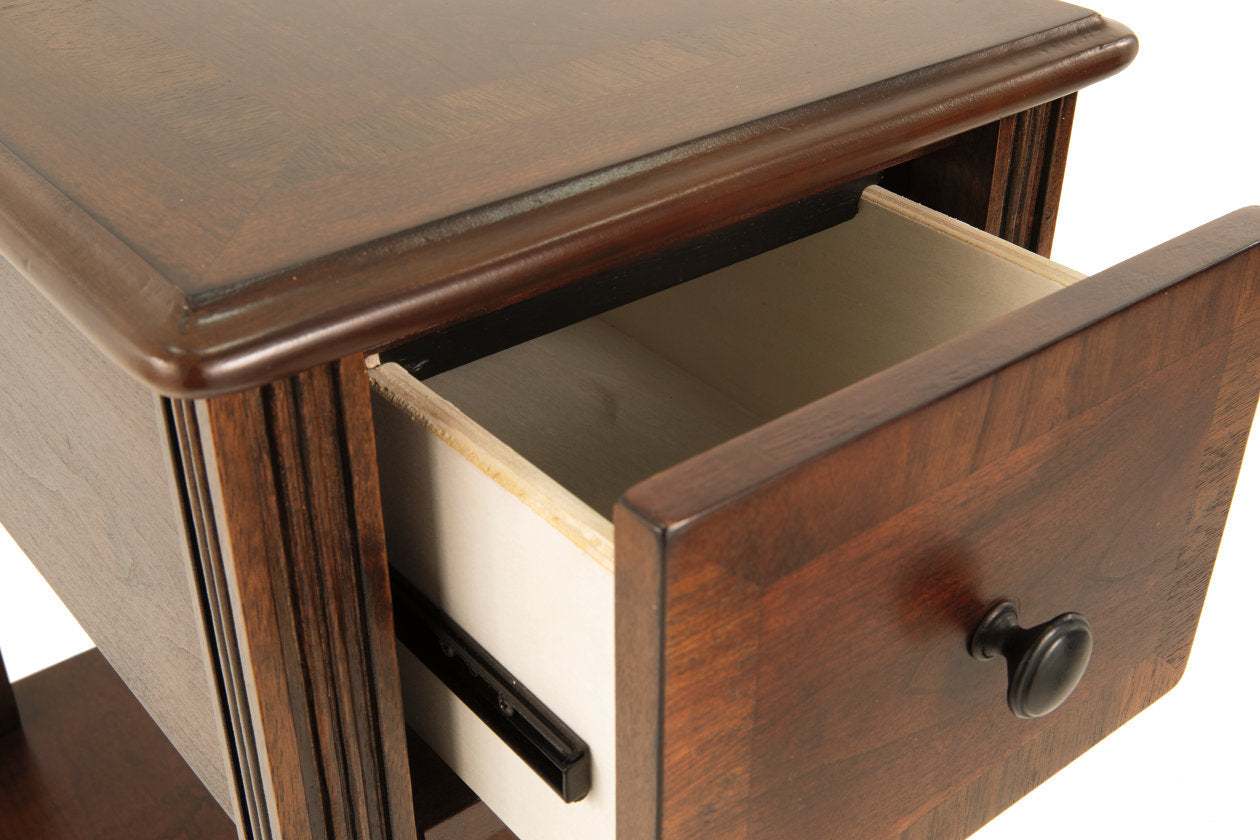 Breegin Brown Chairside End Table - T007-527 - Bien Home Furniture & Electronics