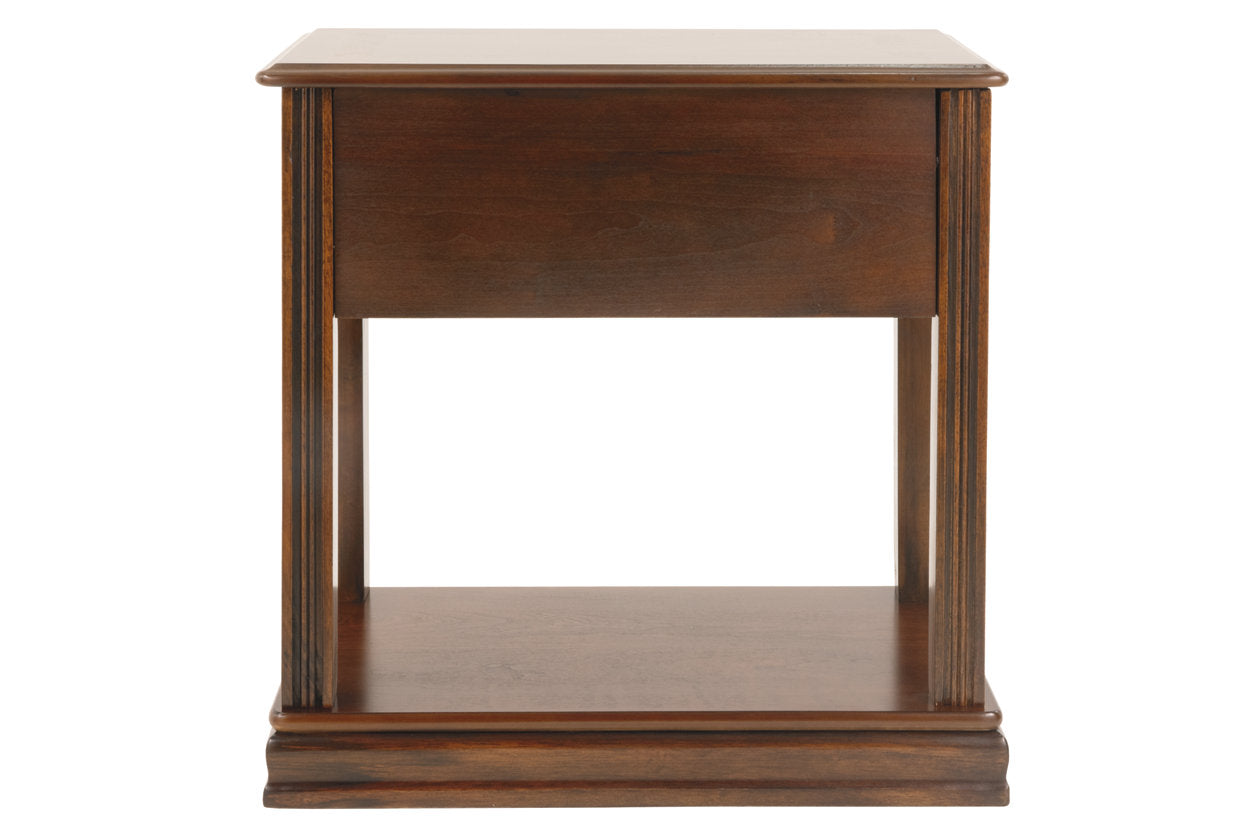 Breegin Brown Chairside End Table - T007-527 - Bien Home Furniture & Electronics