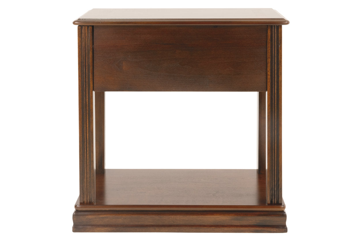 Breegin Brown Chairside End Table - T007-527 - Bien Home Furniture & Electronics