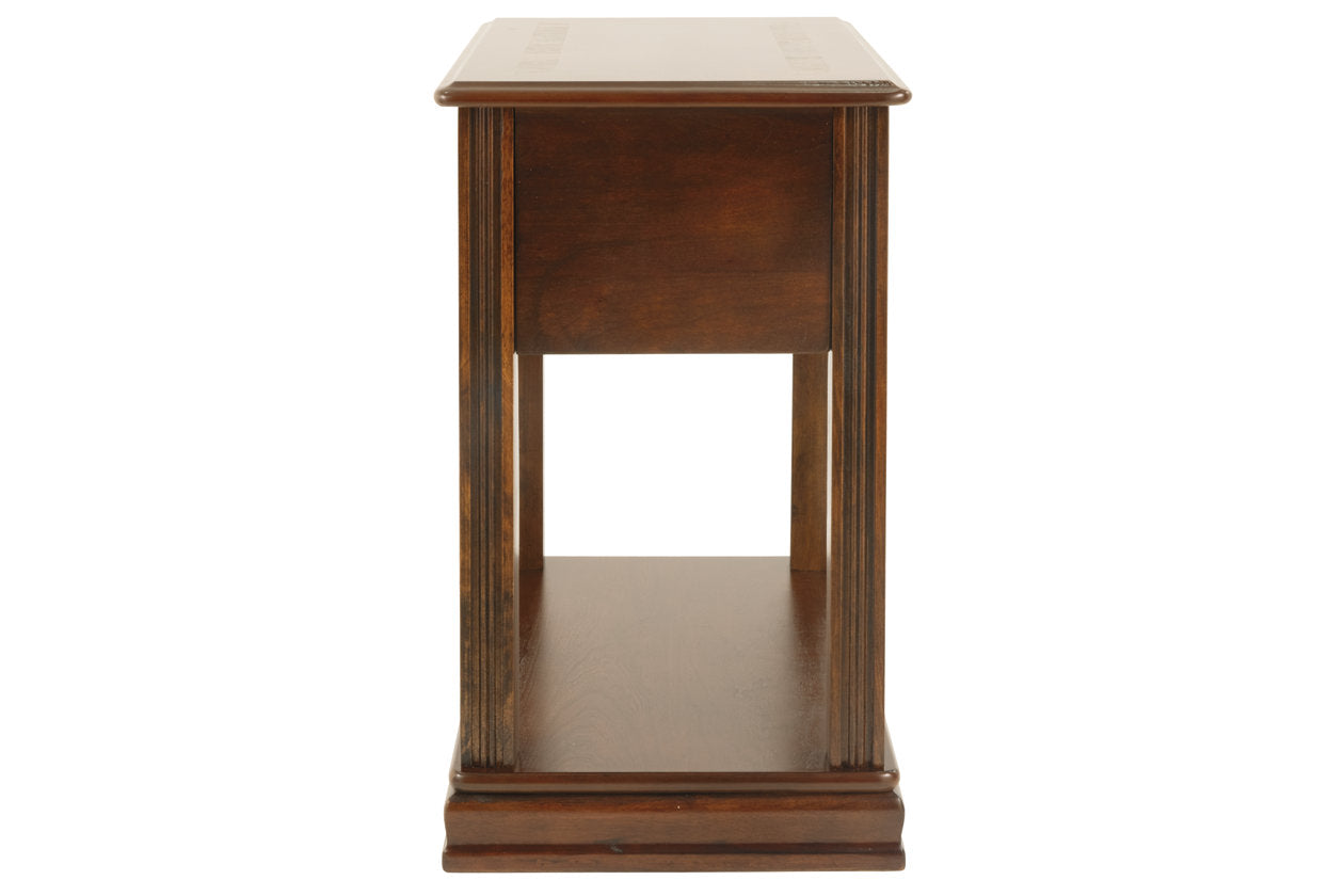 Breegin Brown Chairside End Table - T007-527 - Bien Home Furniture & Electronics