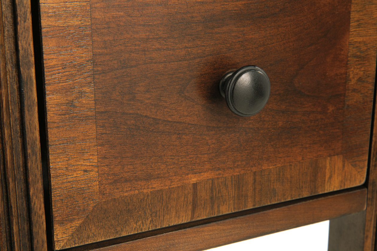 Breegin Brown Chairside End Table - T007-527 - Bien Home Furniture & Electronics