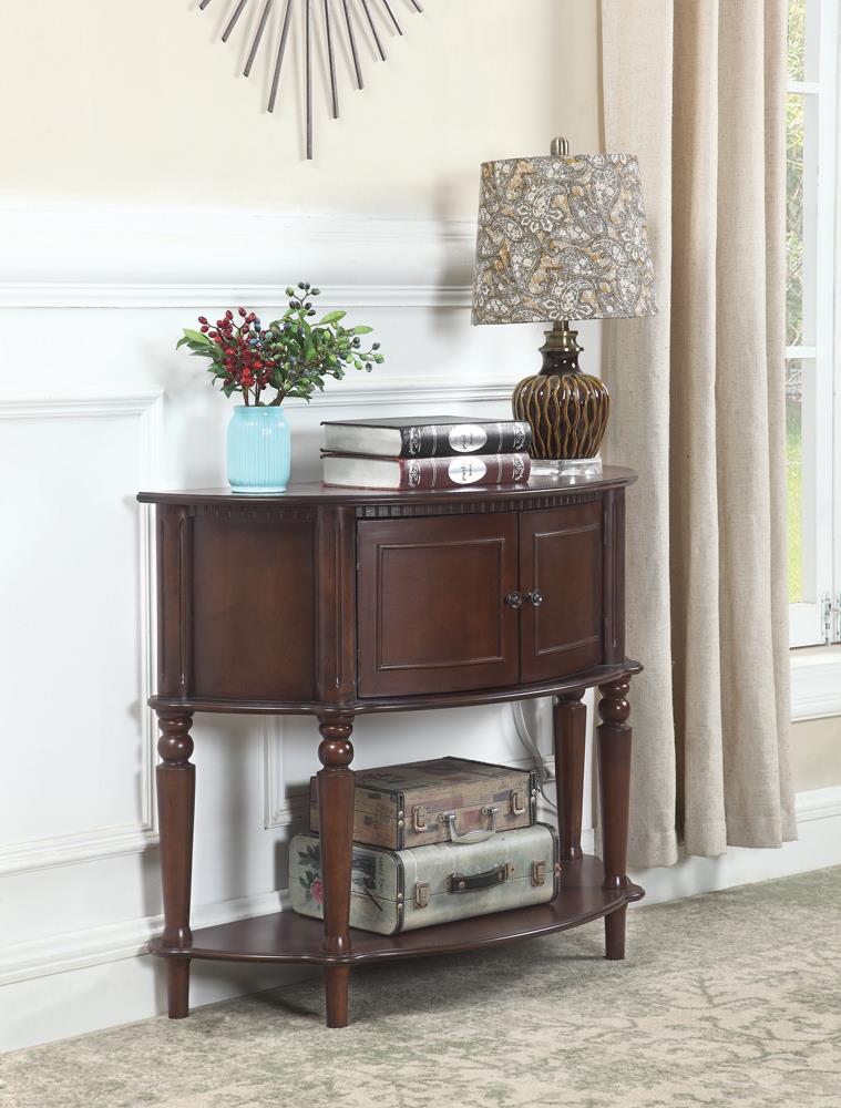 Brenda Brown Console Table with Curved Front - 950059 - Bien Home Furniture &amp; Electronics