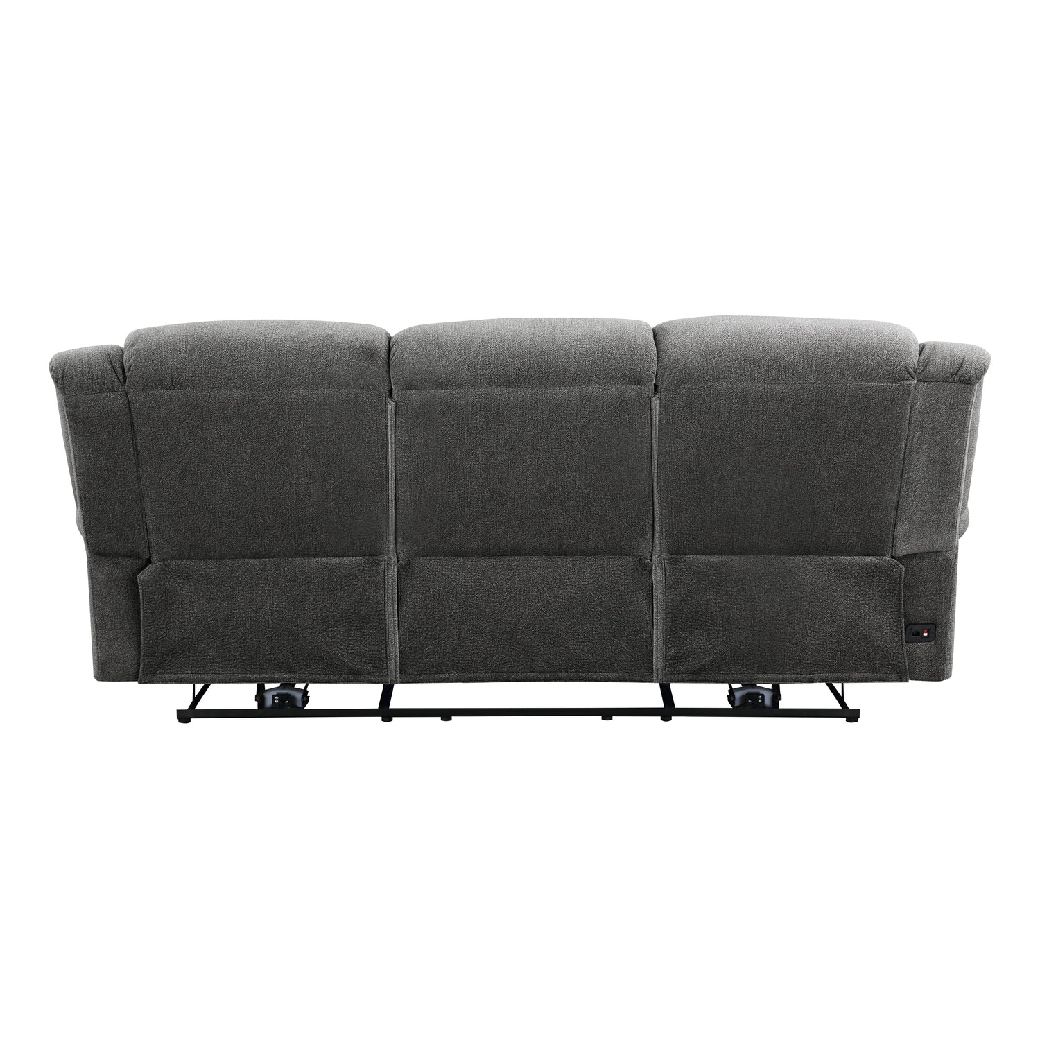 Brennen Charcoal Power Double Reclining Sofa - 9204CC-3PW - Bien Home Furniture & Electronics
