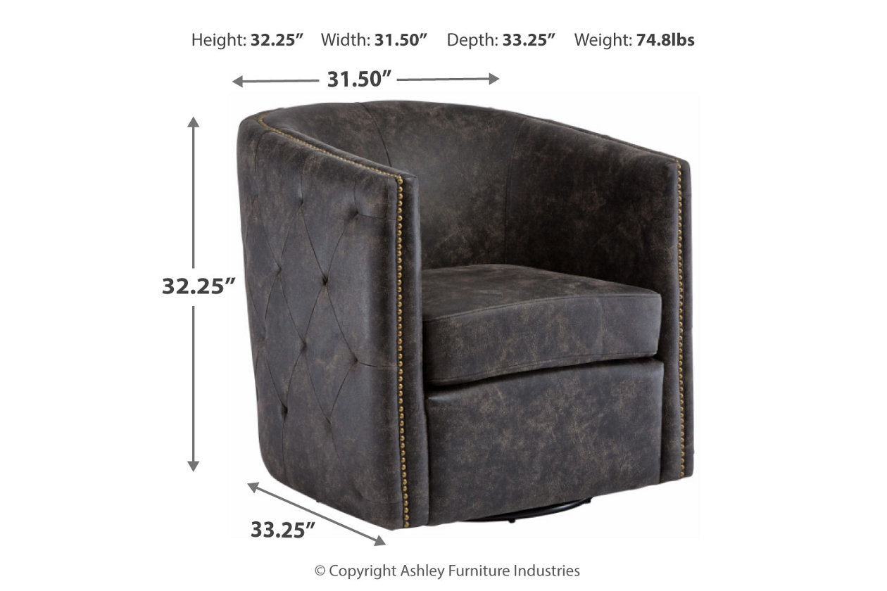 Brentlow Distressed Black Accent Chair - A3000202 - Bien Home Furniture & Electronics