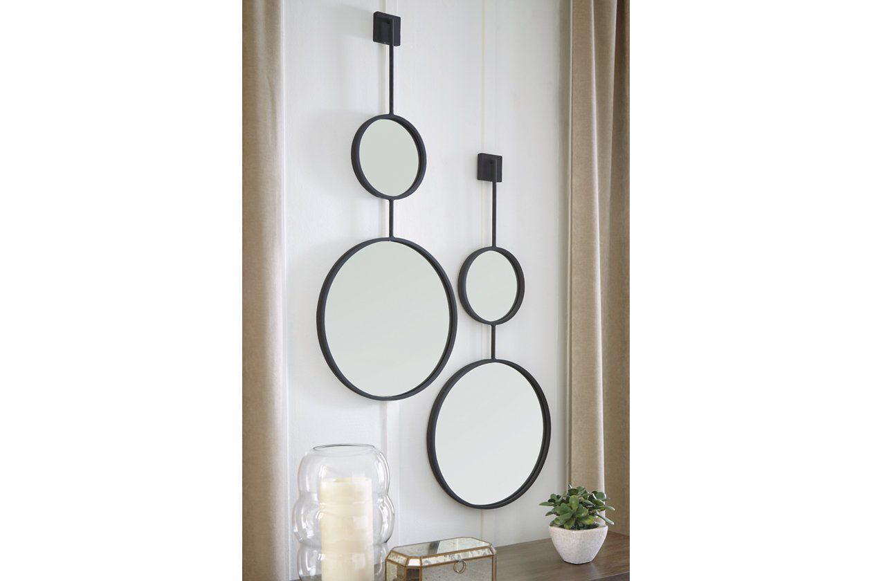 Brewer Black Accent Mirror - A8010166 - Bien Home Furniture &amp; Electronics