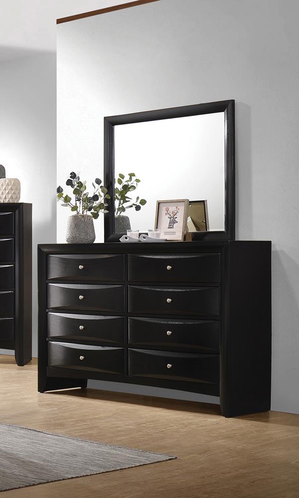 Briana Black Rectangle Dresser Mirror - 200704 - Bien Home Furniture & Electronics