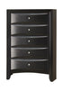 Briana Black Rectangular 5-Drawer Chest - 200705 - Bien Home Furniture & Electronics