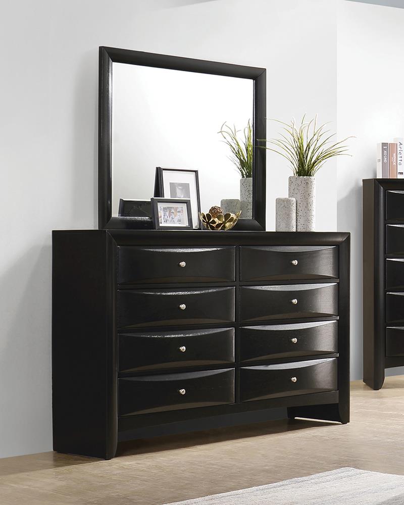 Briana Black Rectangular 8-Drawer Dresser - 200703 - Bien Home Furniture & Electronics