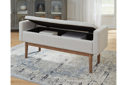 Briarson Beige/Brown Storage Bench - A3000247 - Bien Home Furniture &amp; Electronics