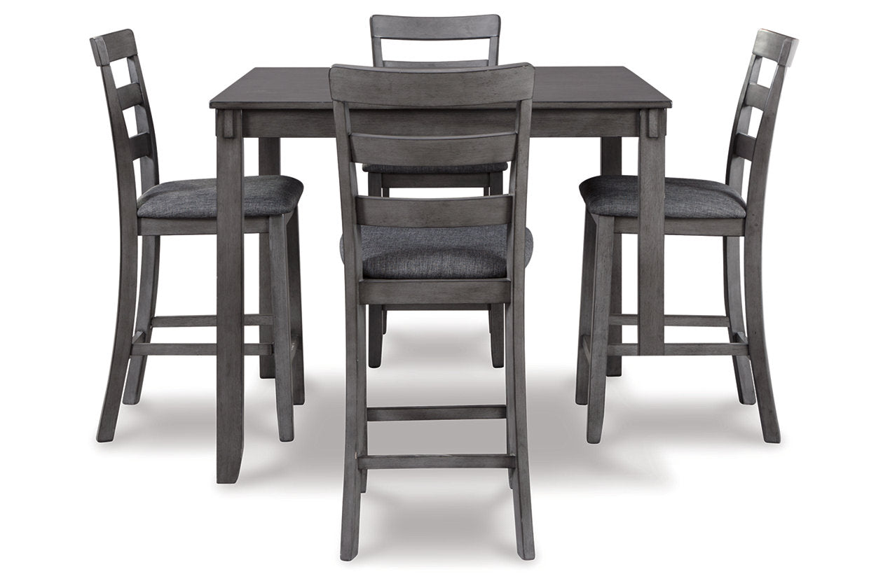 Bridson Gray 5-Piece Counter Height Set - D383-223 - Bien Home Furniture & Electronics