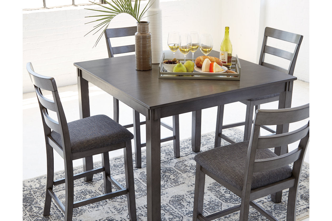 Bridson Gray 5-Piece Counter Height Set - D383-223 - Bien Home Furniture & Electronics