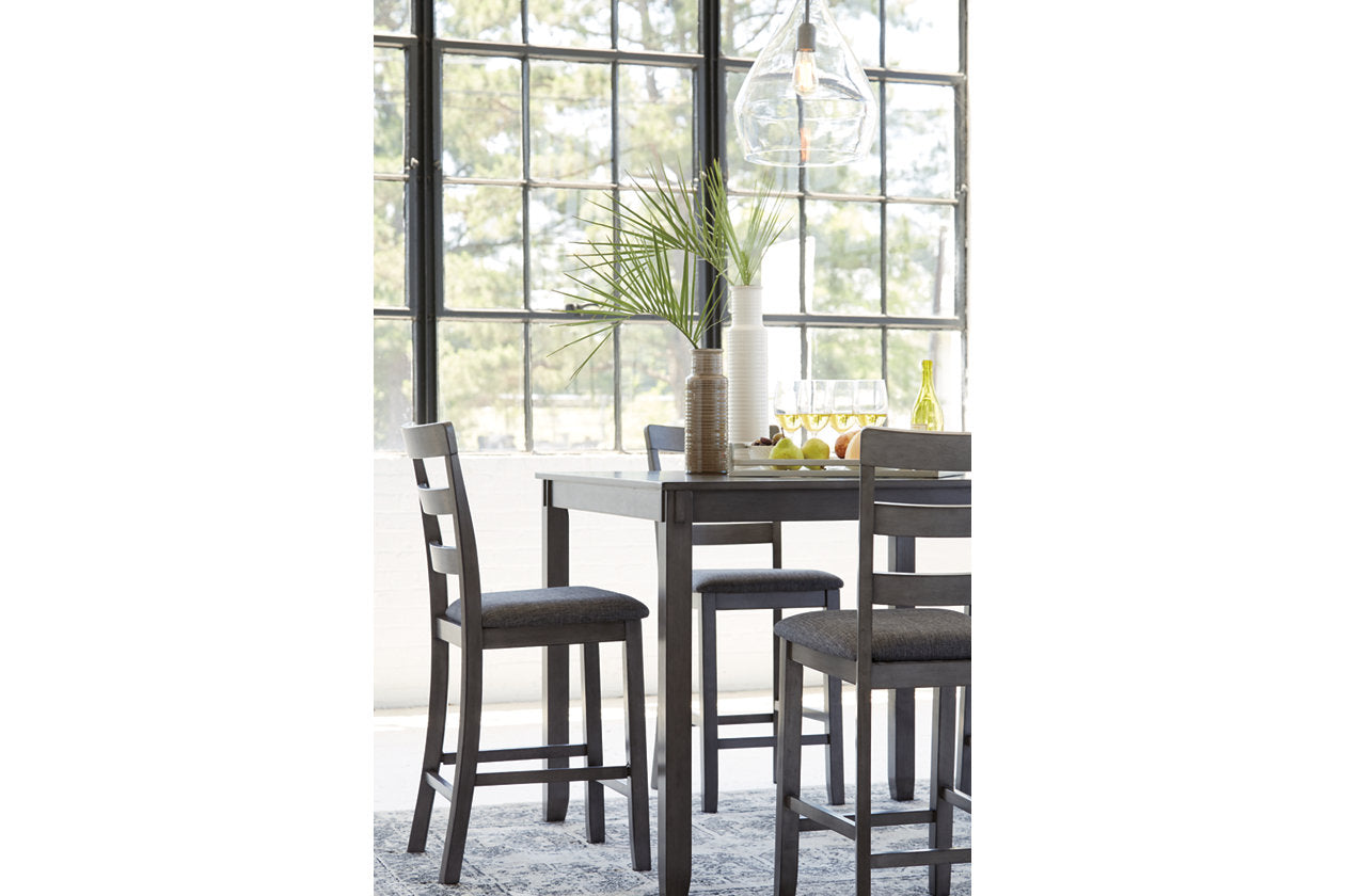 Bridson Gray 5-Piece Counter Height Set - D383-223 - Bien Home Furniture & Electronics