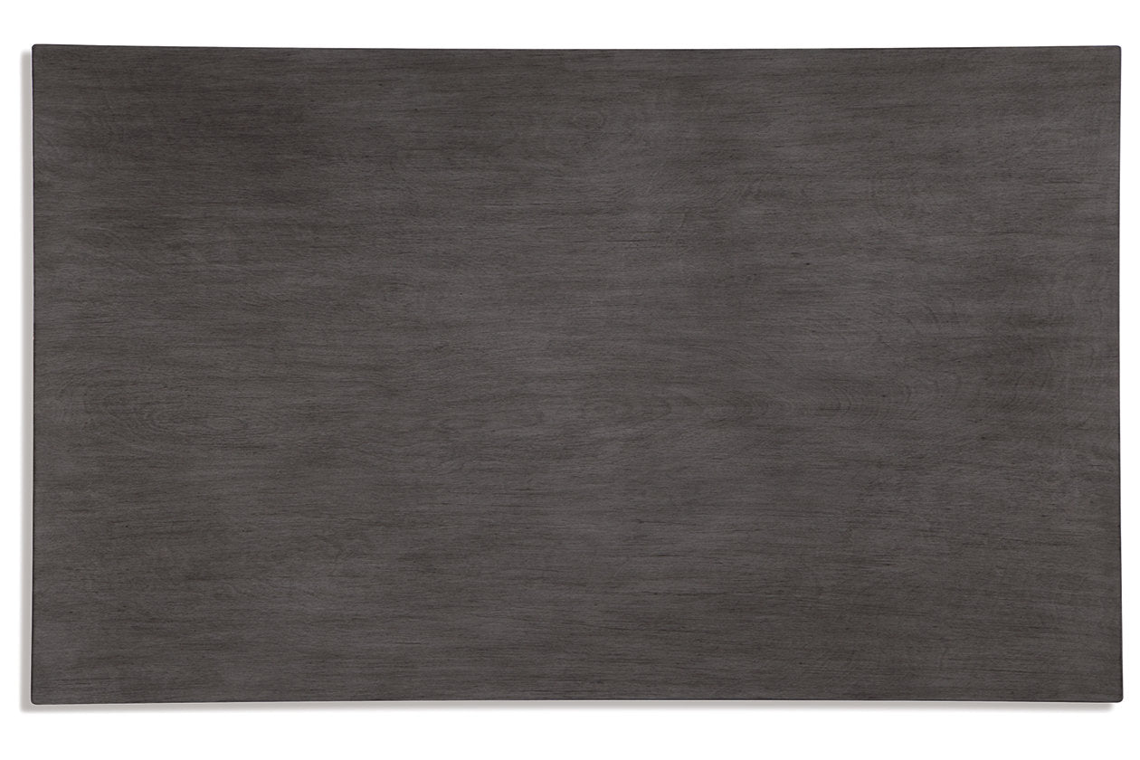 Bridson Gray Dining Table and Chairs with Bench, Set of 6 - D383-325 - Bien Home Furniture & Electronics