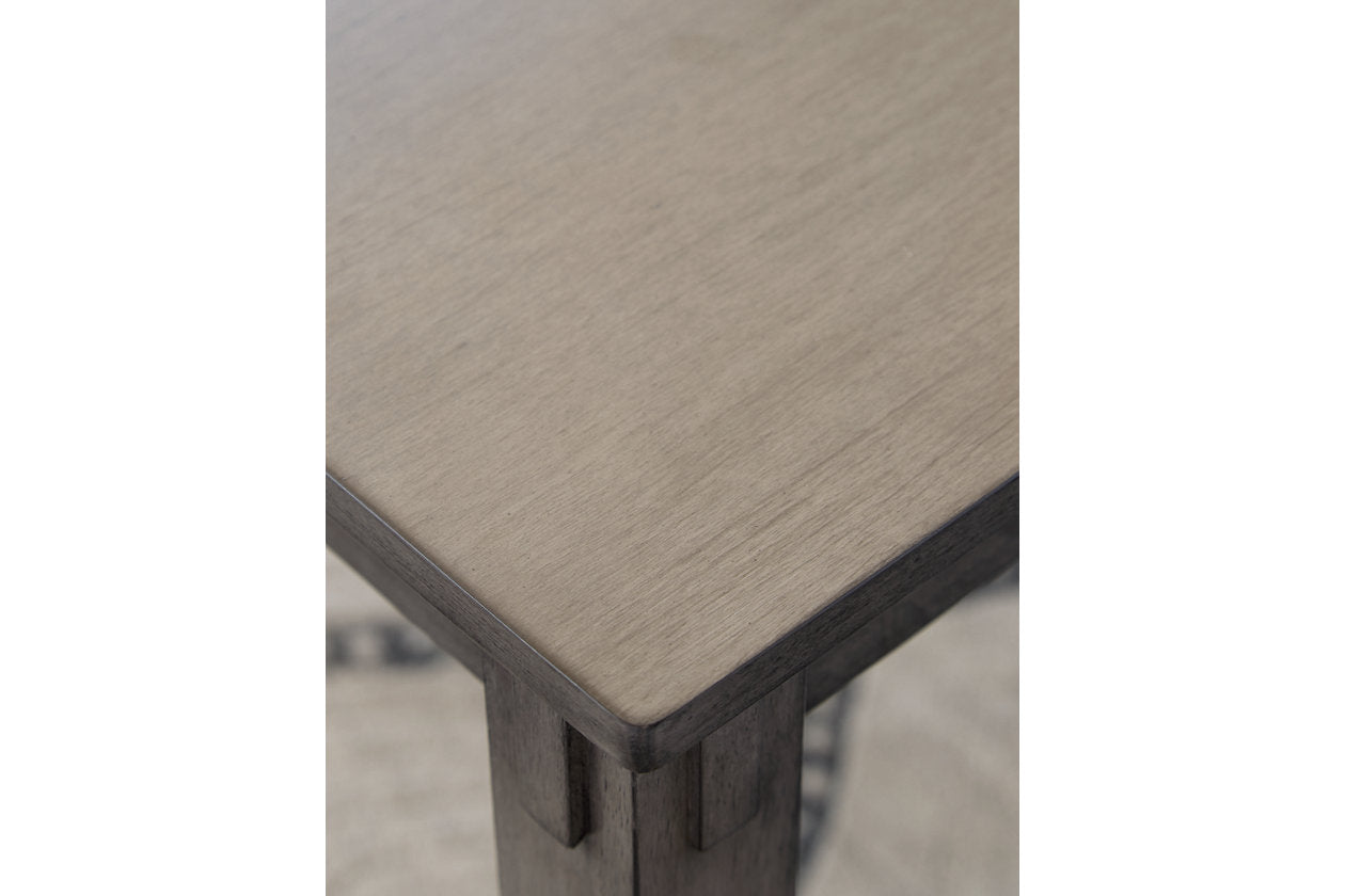 Bridson Gray Dining Table and Chairs with Bench, Set of 6 - D383-325 - Bien Home Furniture & Electronics