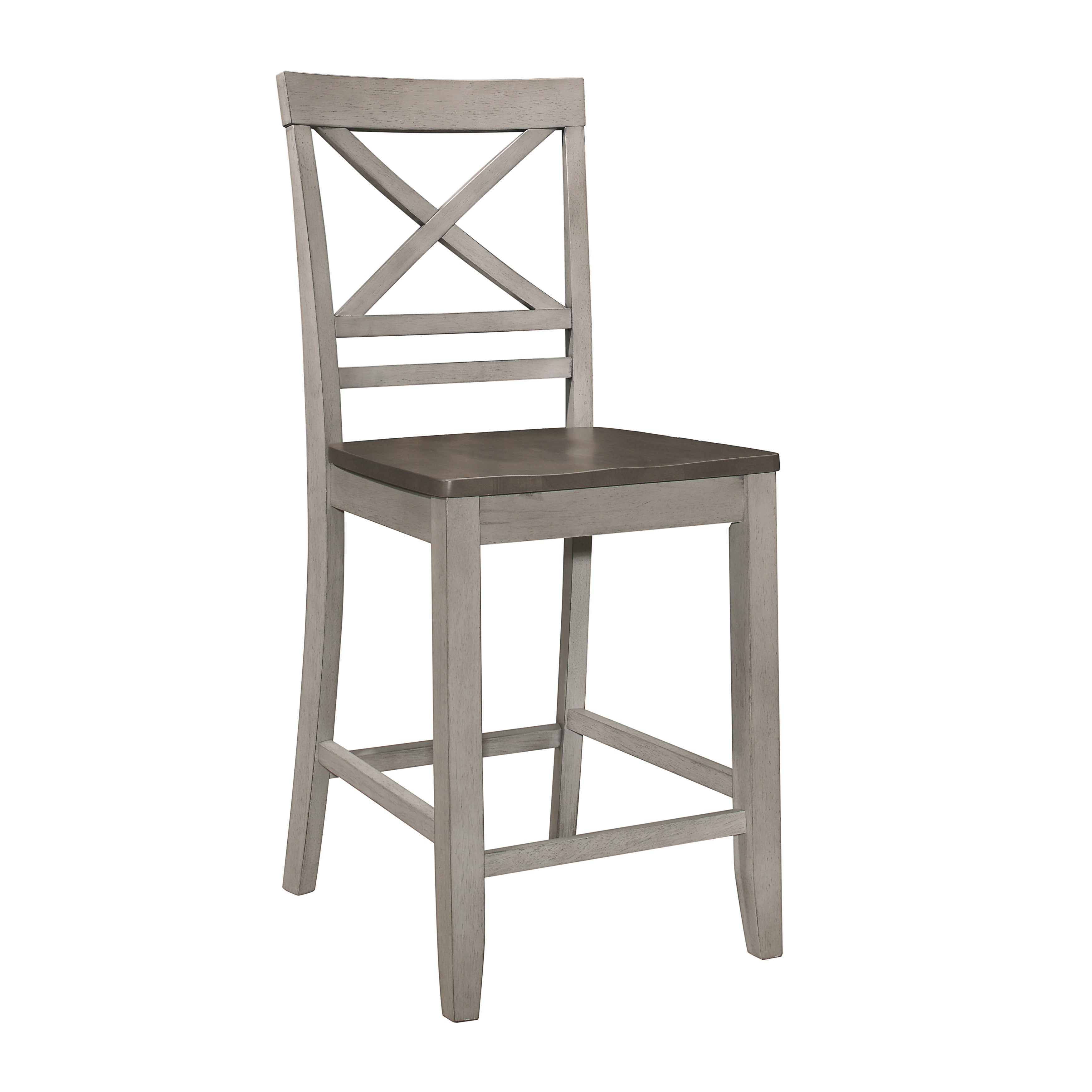 Brightleaf Brown/Light Gray Counter Height Chair, Set of 2 - 5803RF-24 - Bien Home Furniture & Electronics