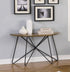 Brinnon Semicircle Sofa Table Dark Brown/Black - 722899 - Bien Home Furniture & Electronics