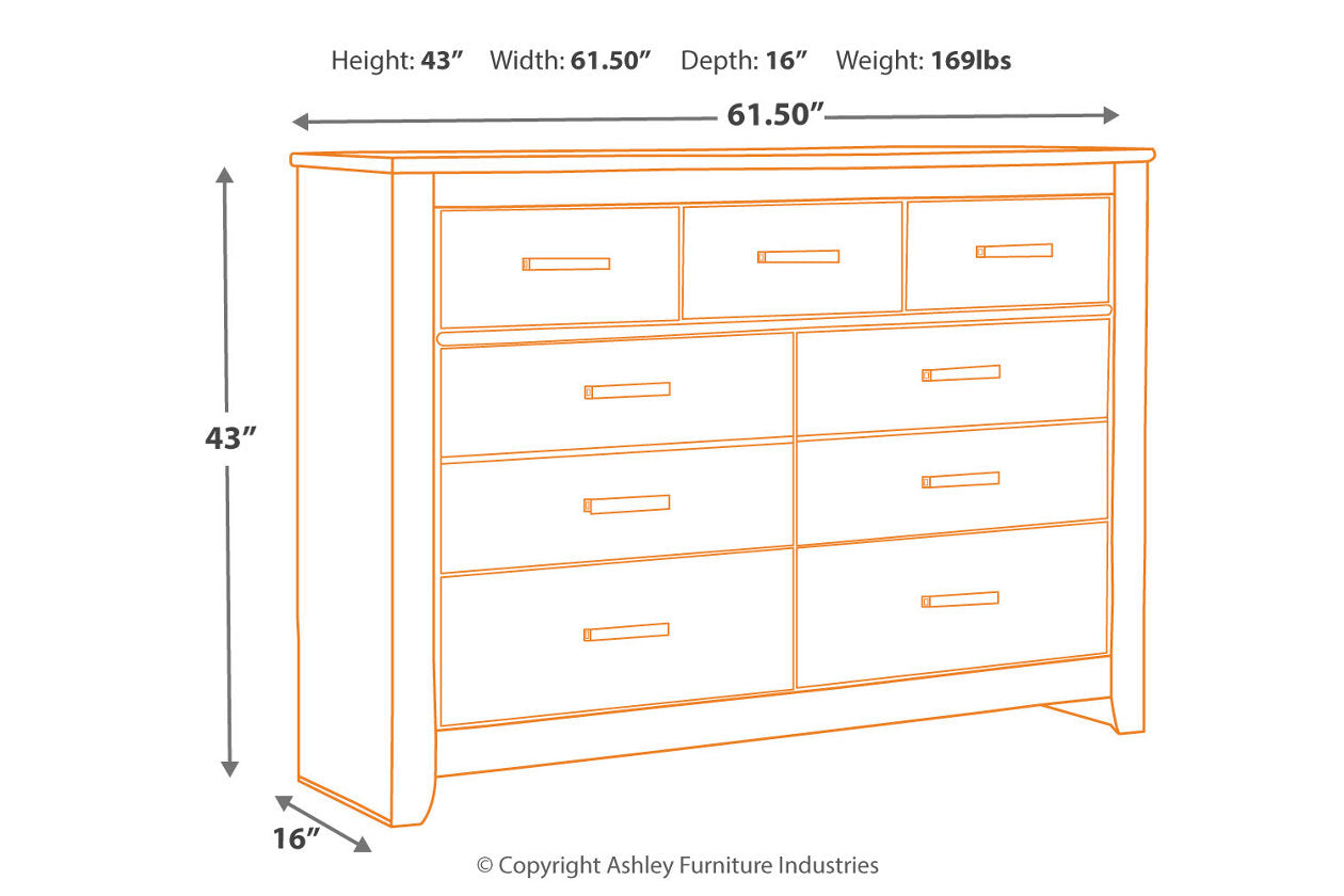 Brinxton Charcoal Dresser - B249-31 - Bien Home Furniture & Electronics