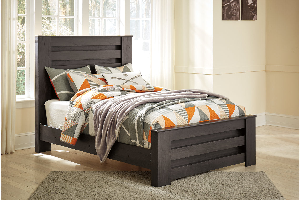Brinxton Charcoal Full Panel Bed - SET | B249-84 | B249-86 | B249-87 - Bien Home Furniture & Electronics