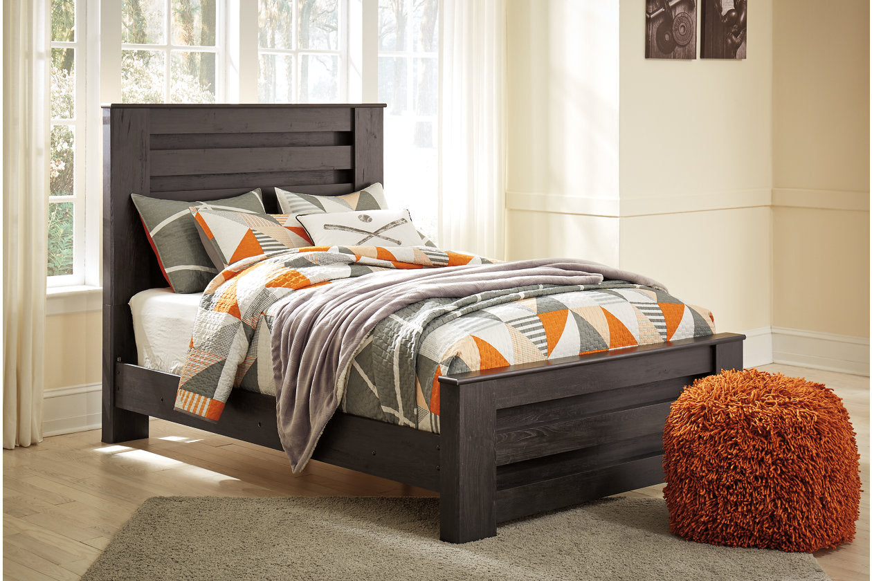 Brinxton Charcoal Full Panel Bed - SET | B249-84 | B249-86 | B249-87 - Bien Home Furniture & Electronics