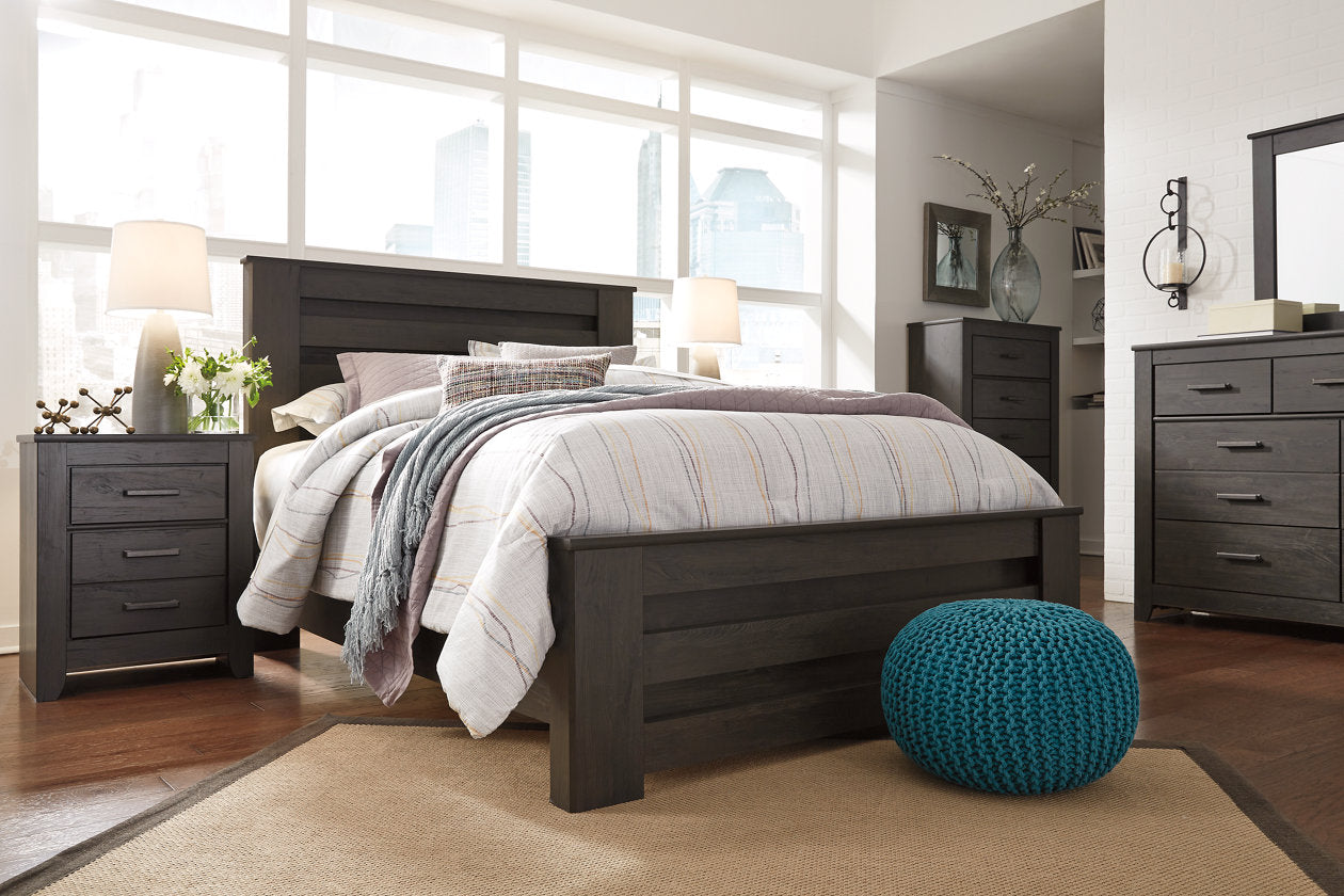 Brinxton Charcoal Full Panel Bed - SET | B249-84 | B249-86 | B249-87 - Bien Home Furniture & Electronics