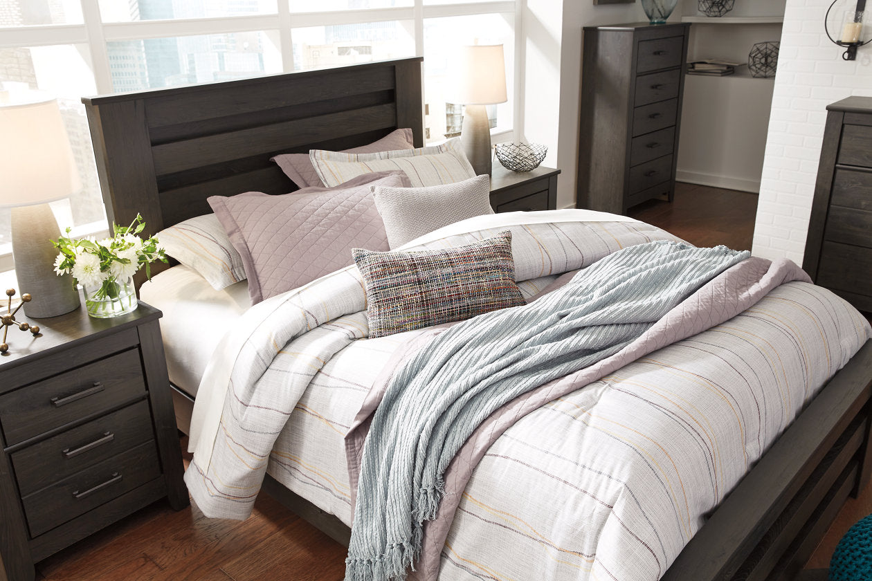 Brinxton Charcoal Full Panel Bed - SET | B249-84 | B249-86 | B249-87 - Bien Home Furniture & Electronics