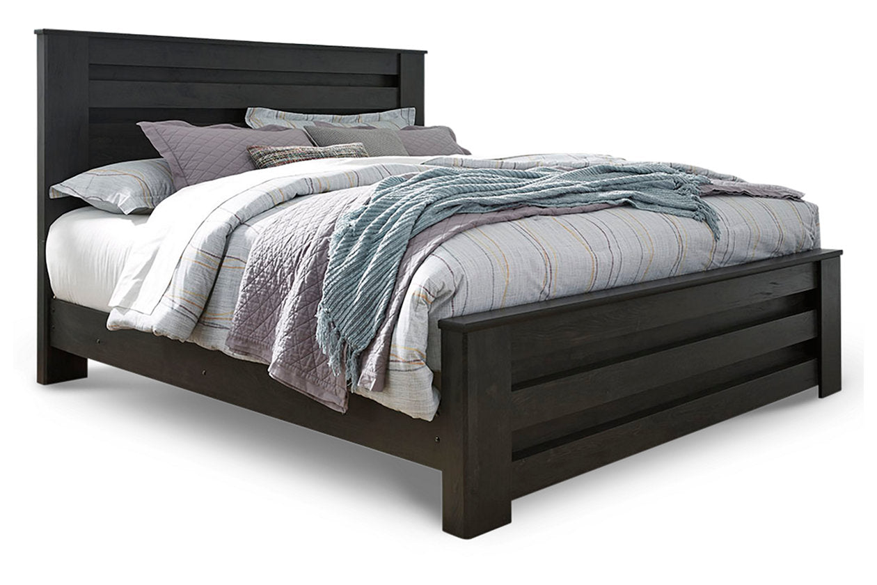 Brinxton Charcoal King Panel Bed - SET | B249-66 | B249-68 | B249-99 - Bien Home Furniture & Electronics