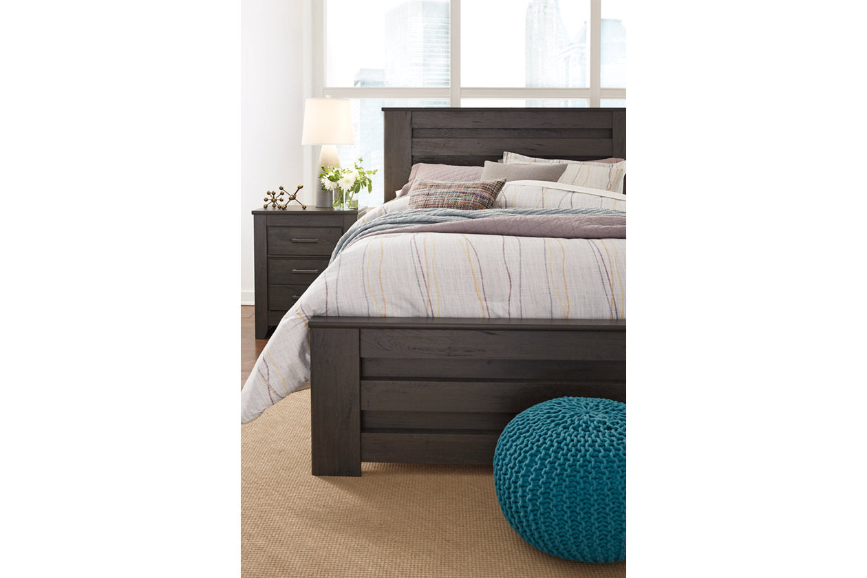 Brinxton Charcoal King Panel Bed - SET | B249-66 | B249-68 | B249-99 - Bien Home Furniture & Electronics