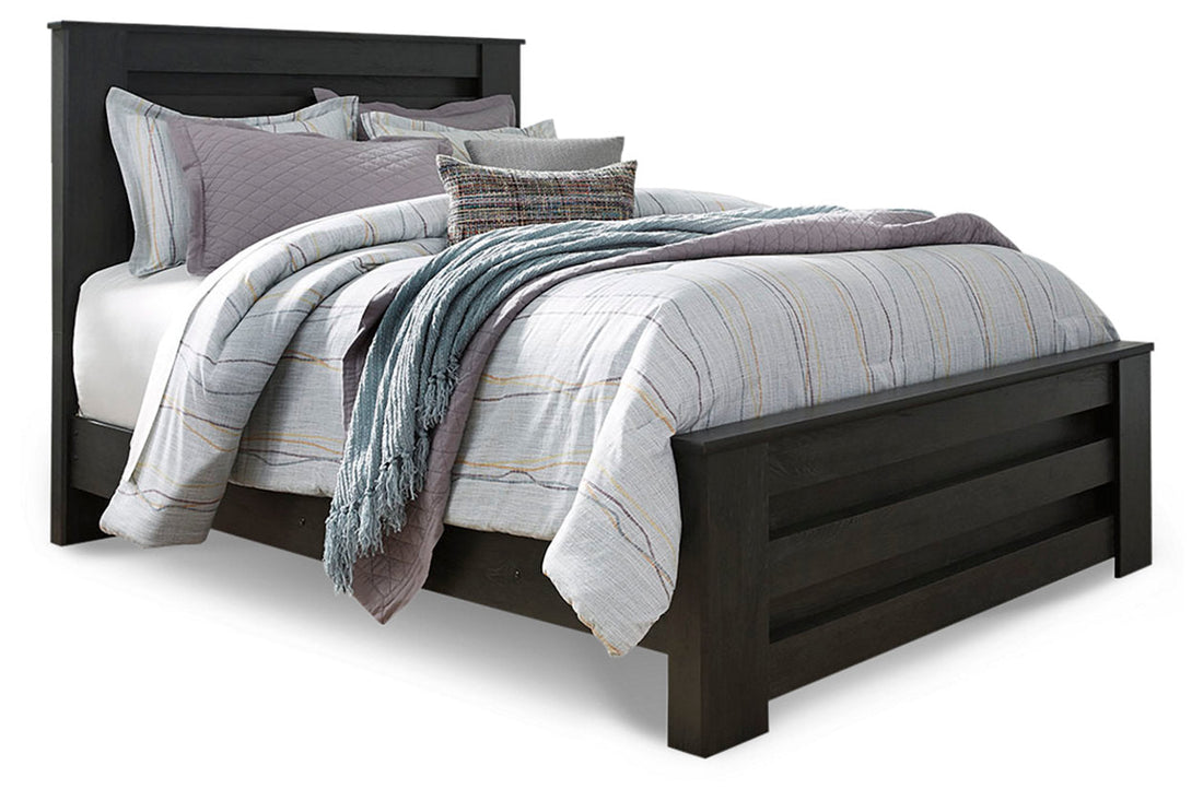 Brinxton Charcoal Queen Panel Bed - SET | B249-64 | B249-67 | B249-98 - Bien Home Furniture &amp; Electronics