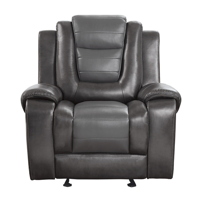 Briscoe Gray Glider Reclining Chair - 9470GY-1 - Bien Home Furniture &amp; Electronics