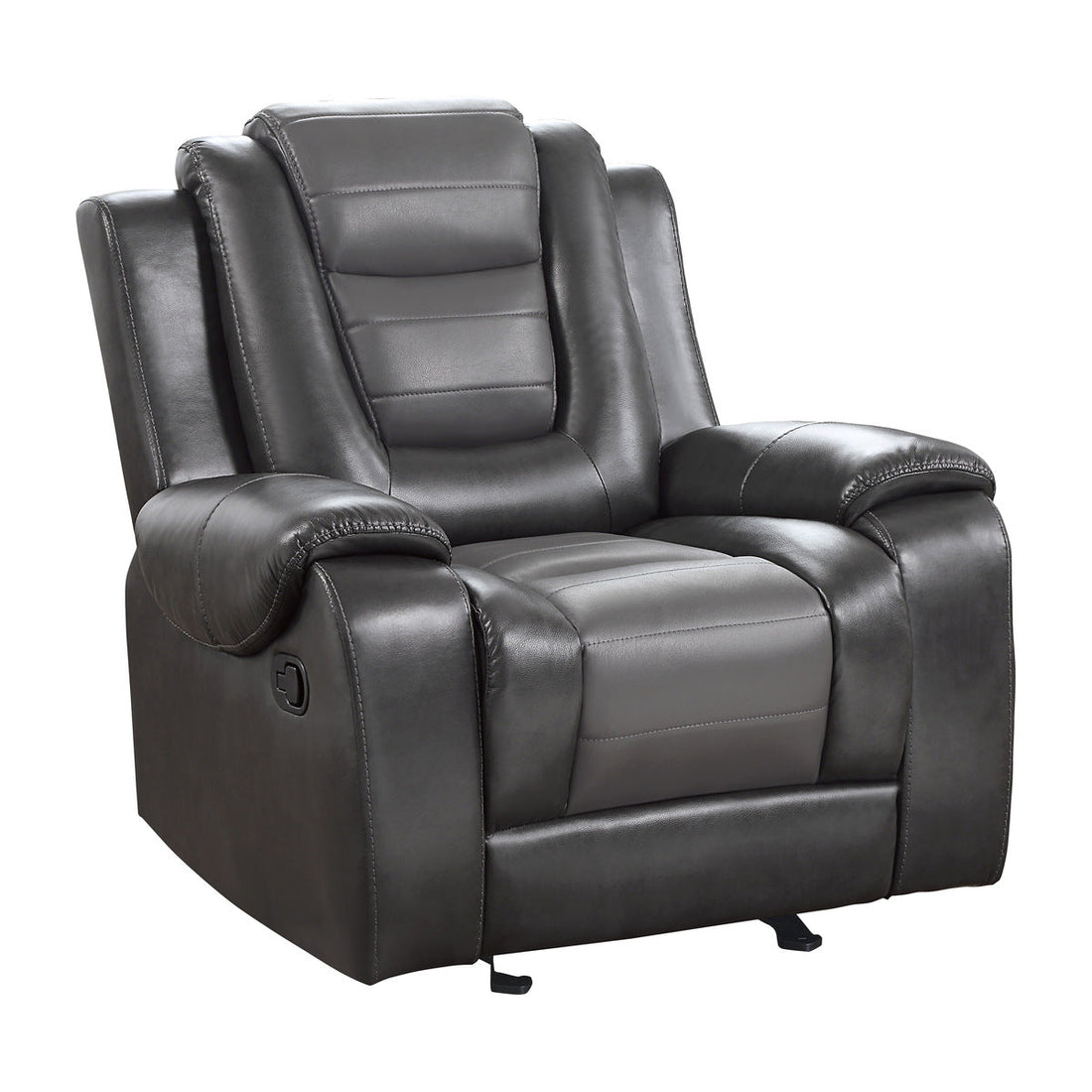 Briscoe Gray Glider Reclining Chair - 9470GY-1 - Bien Home Furniture &amp; Electronics