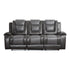 Briscoe Gray Reclining Sofa With Drop Down Table - 9470GY-3 - Bien Home Furniture & Electronics