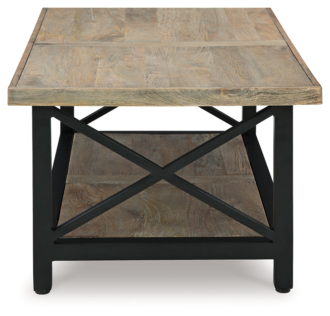 Bristenfort Brown/Black Coffee Table - T685-1 - Bien Home Furniture &amp; Electronics