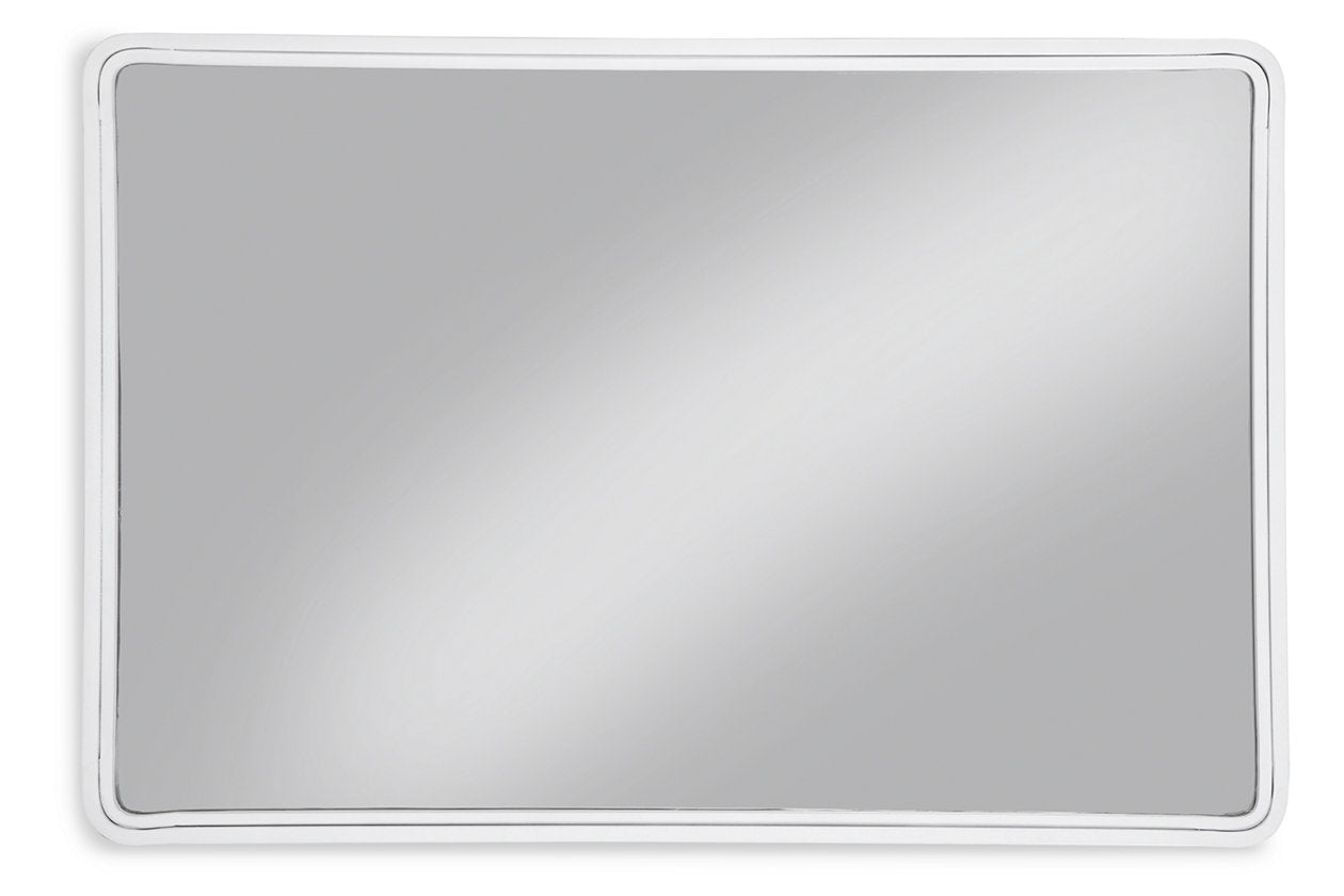 Brocky White Accent Mirror - A8010293 - Bien Home Furniture &amp; Electronics