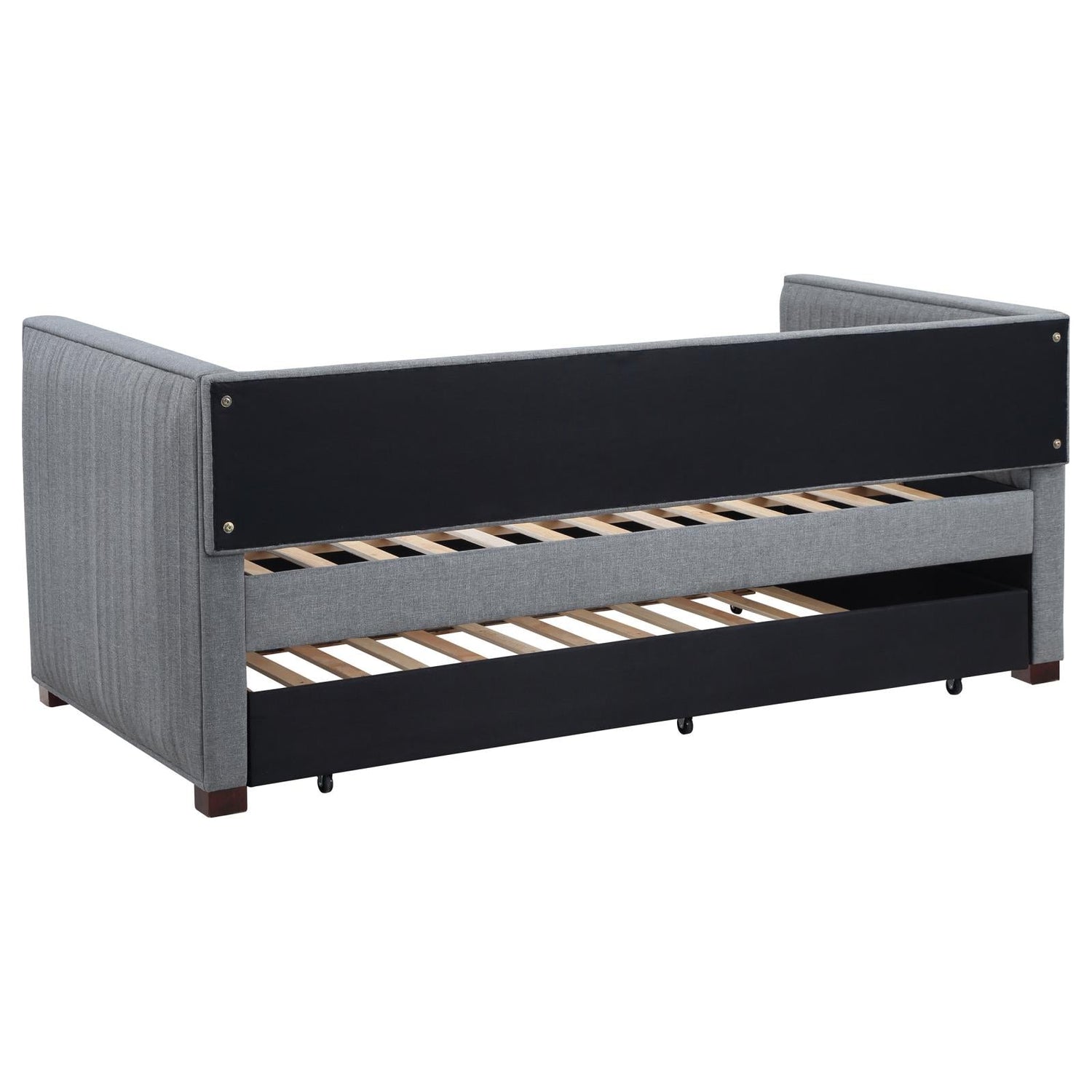 Brodie Gray Upholstered Twin Daybed with Trundle - 300554 - Bien Home Furniture & Electronics