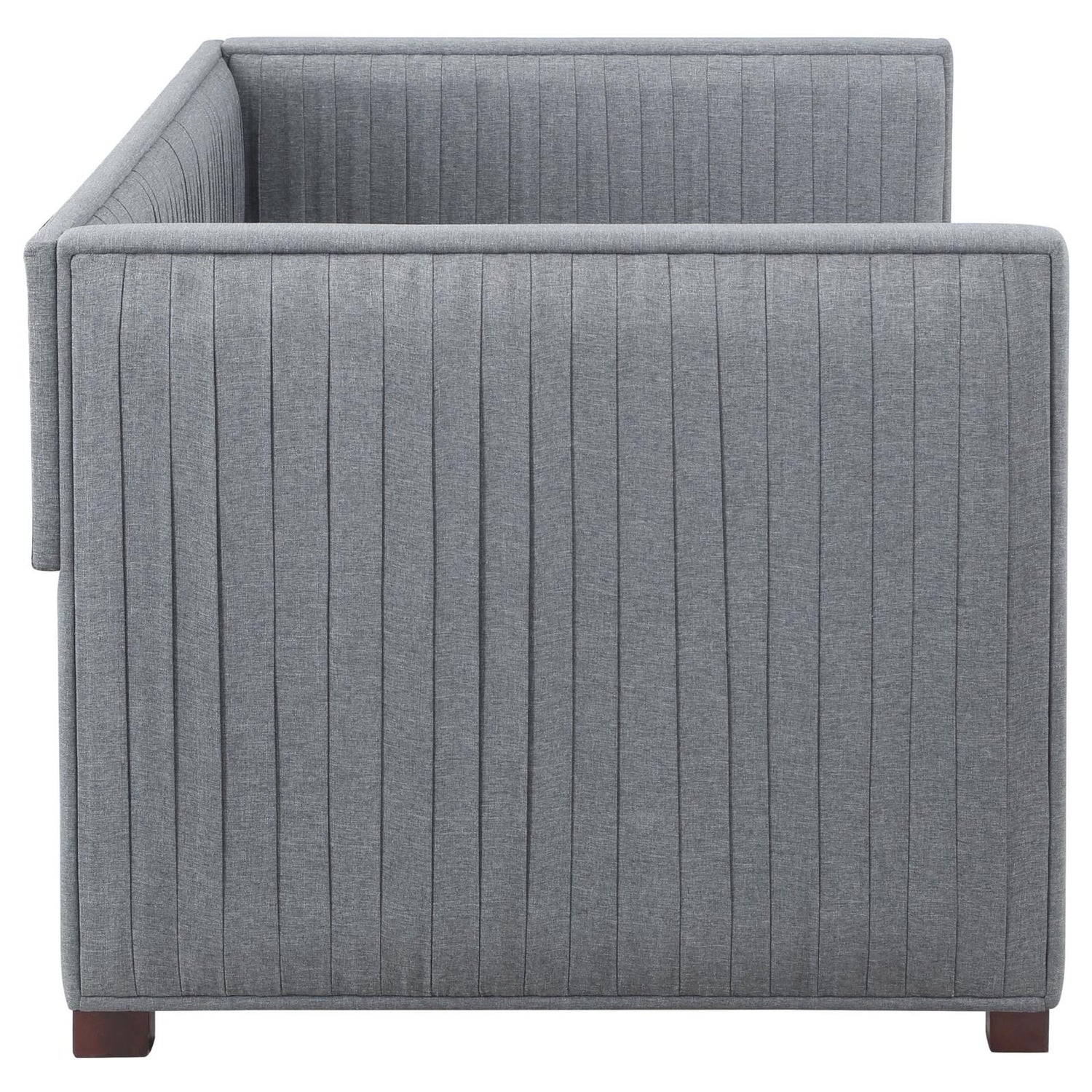 Brodie Gray Upholstered Twin Daybed with Trundle - 300554 - Bien Home Furniture & Electronics