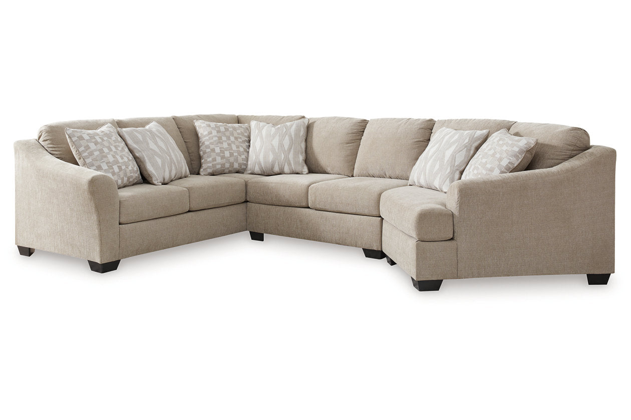 Brogan Bay Cork 3-Piece RAF Cuddler Sectional - SET | 5270534 | 5270548 | 5270575 - Bien Home Furniture & Electronics
