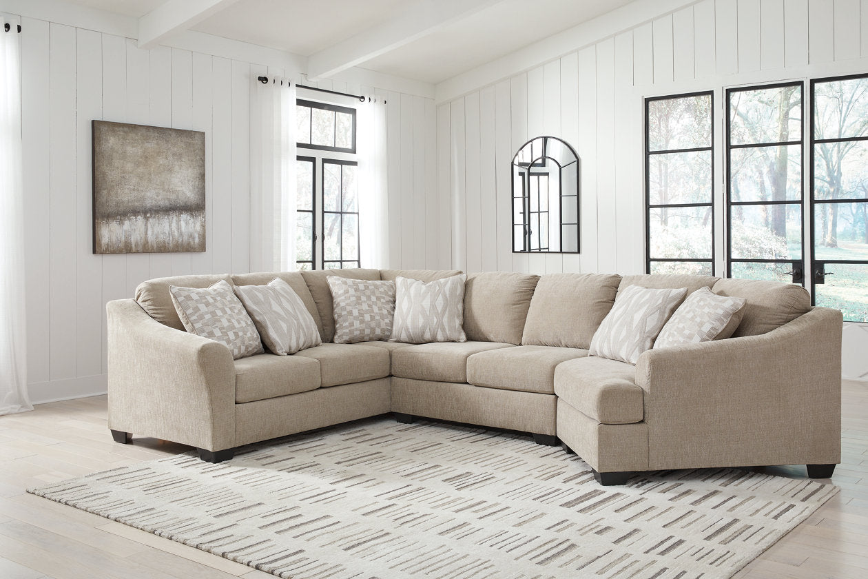 Brogan Bay Cork 3-Piece RAF Cuddler Sectional - SET | 5270534 | 5270548 | 5270575 - Bien Home Furniture & Electronics