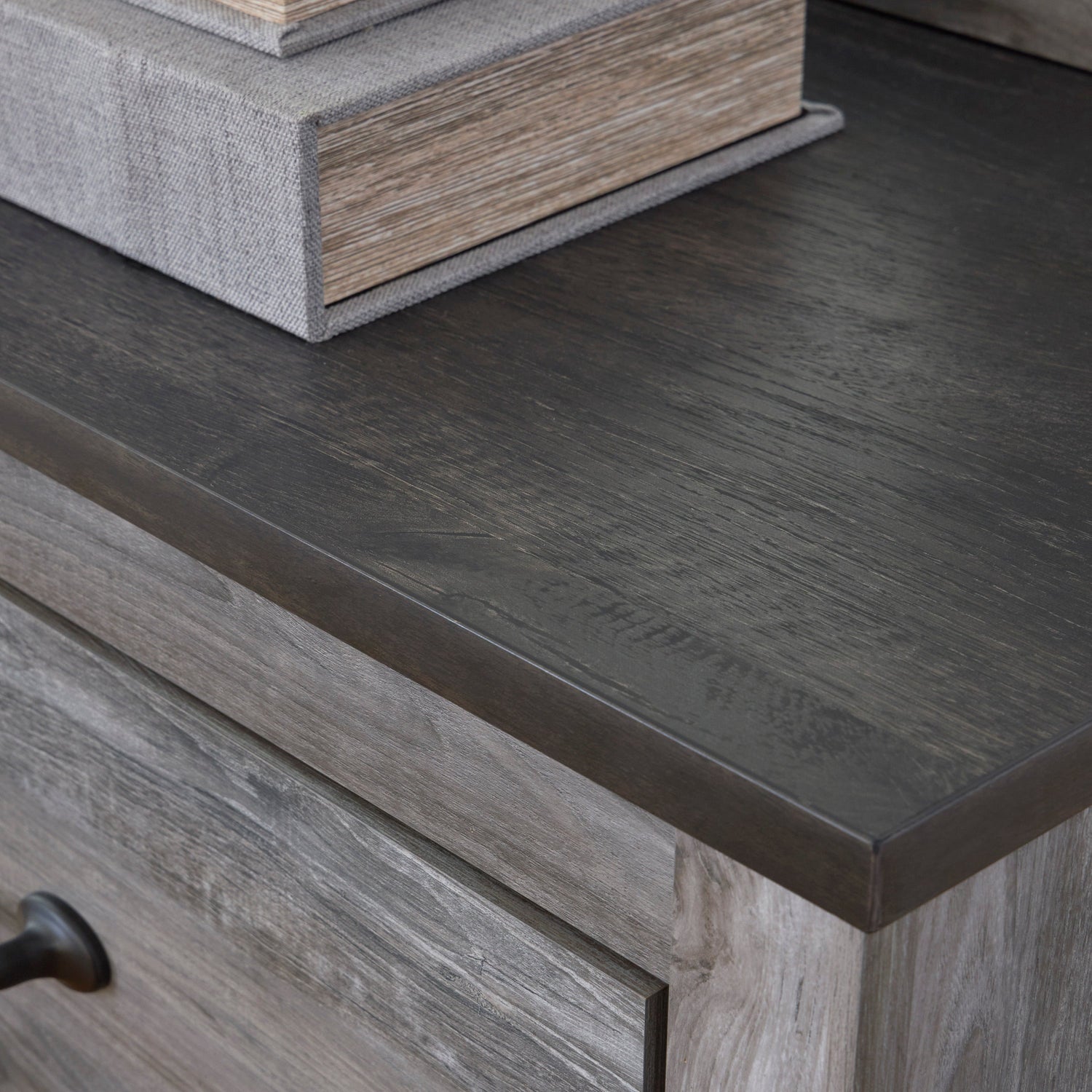 Bronyan Dark Gray Panel Bedroom Set - SET | B1290-72 | B1290-99 | B1290-31 | B1290-36 | B1290-92 | B1290-44 - Bien Home Furniture & Electronics