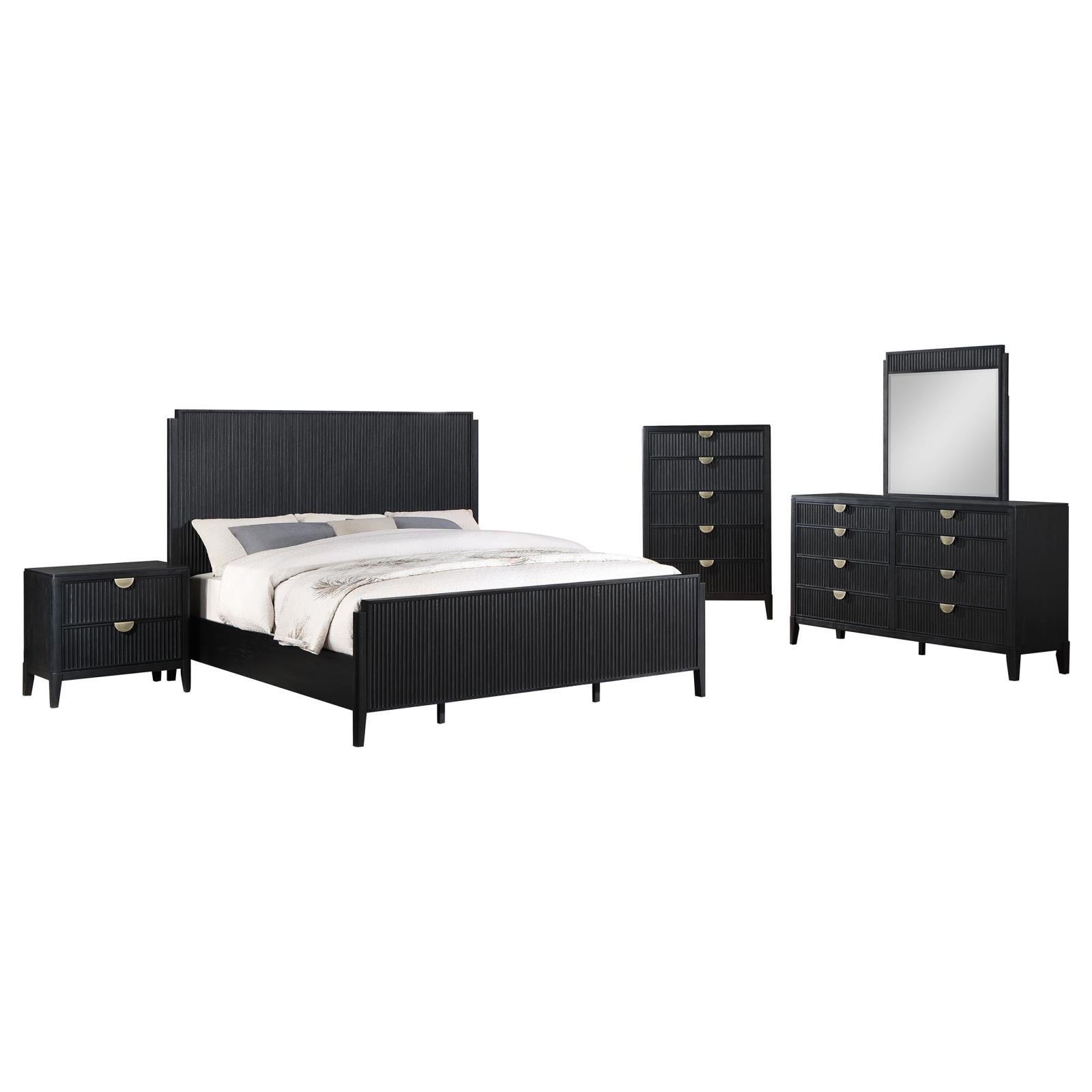 Brookmead 5-piece Queen Bedroom Set Black - 224711Q-S5 - Bien Home Furniture & Electronics