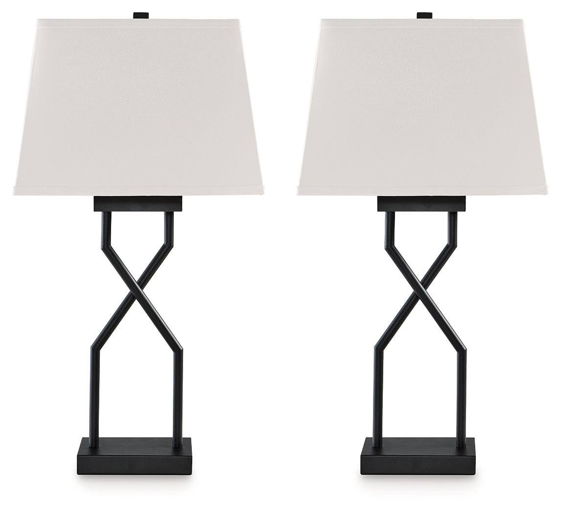 Brookthrone Black Table Lamp, Set of 2 - L204514 - Bien Home Furniture & Electronics