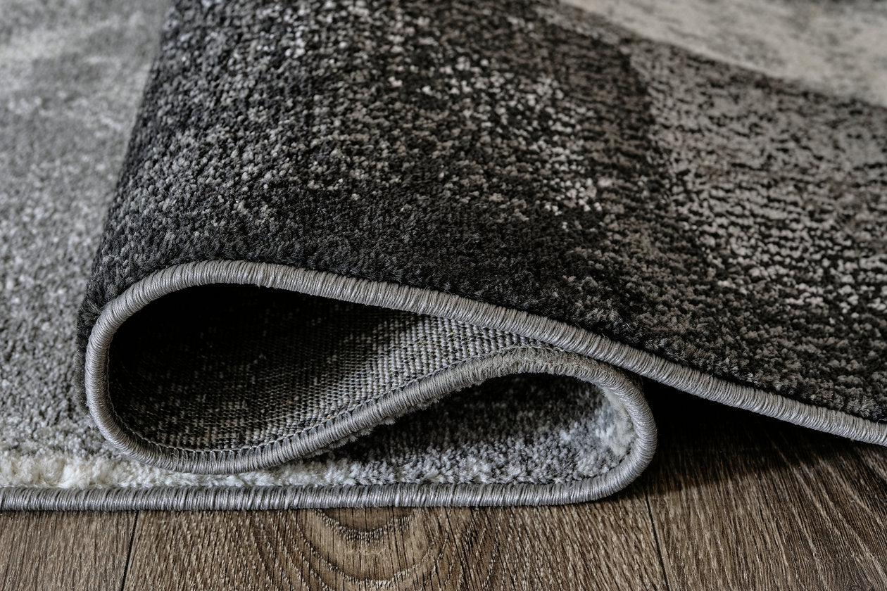 Brycebourne Black/Cream/Gray Medium Rug - R404982 - Bien Home Furniture & Electronics