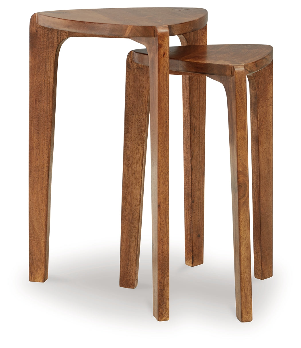 Brynnleigh Medium Brown Accent Table (Set of 2) - A4000607 - Bien Home Furniture & Electronics