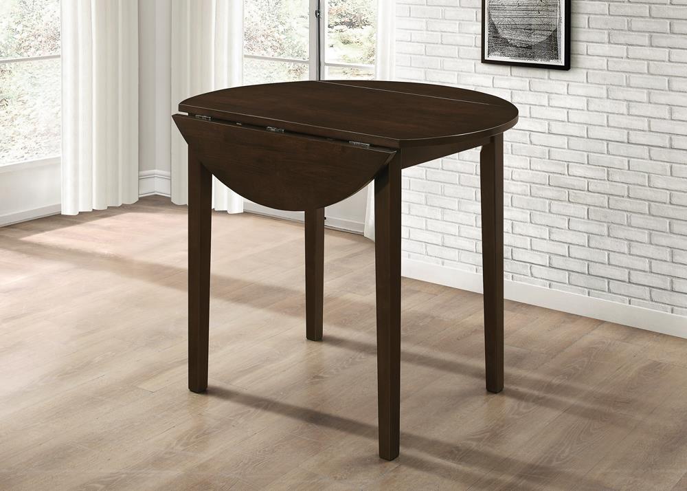 Bucknell 3-Piece Dining Set with Drop Leaf Cappuccino/Tan - 130005 - Bien Home Furniture & Electronics