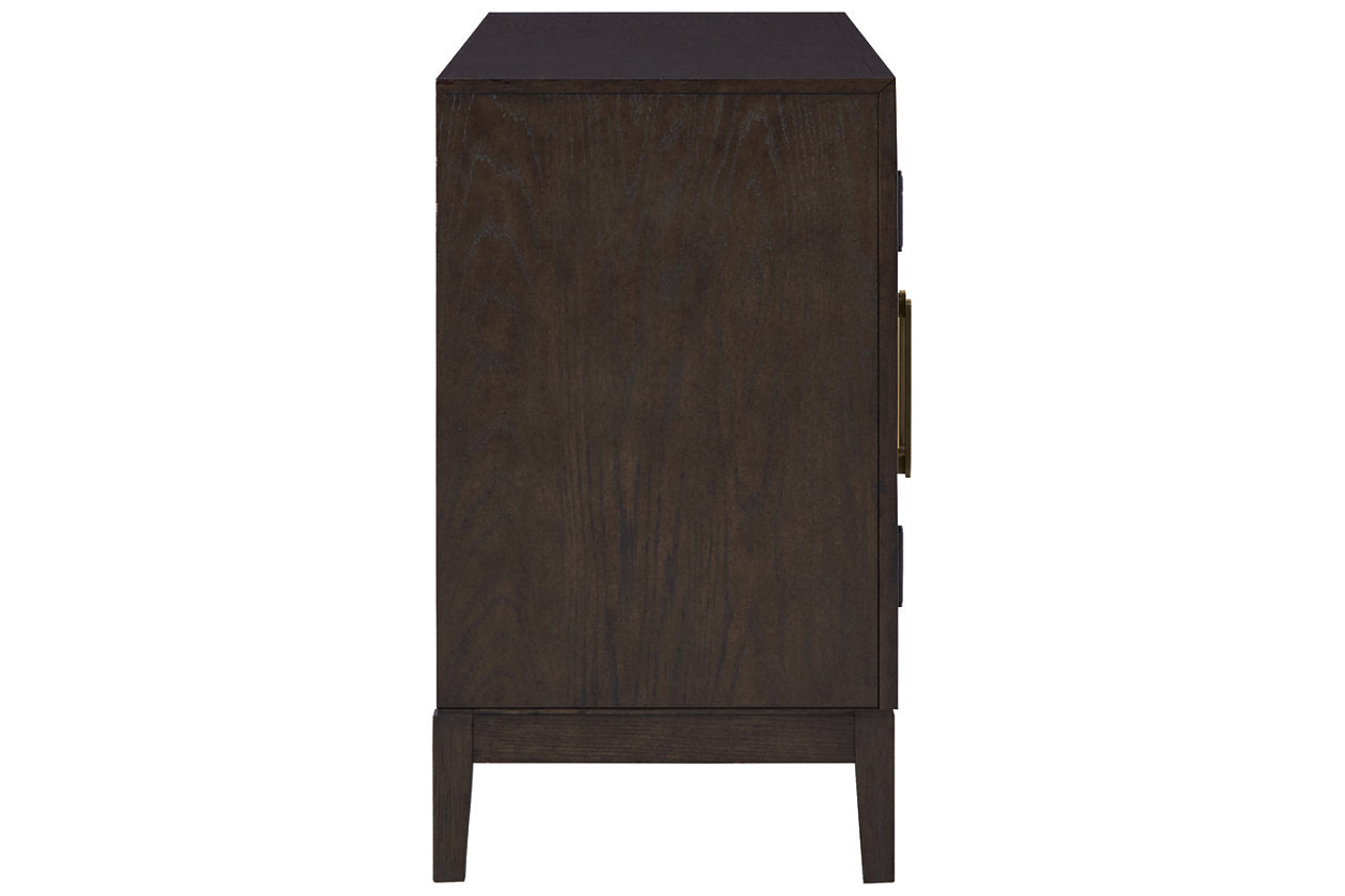 Burkhaus Dark Brown Dining Server - D984-60 - Bien Home Furniture &amp; Electronics