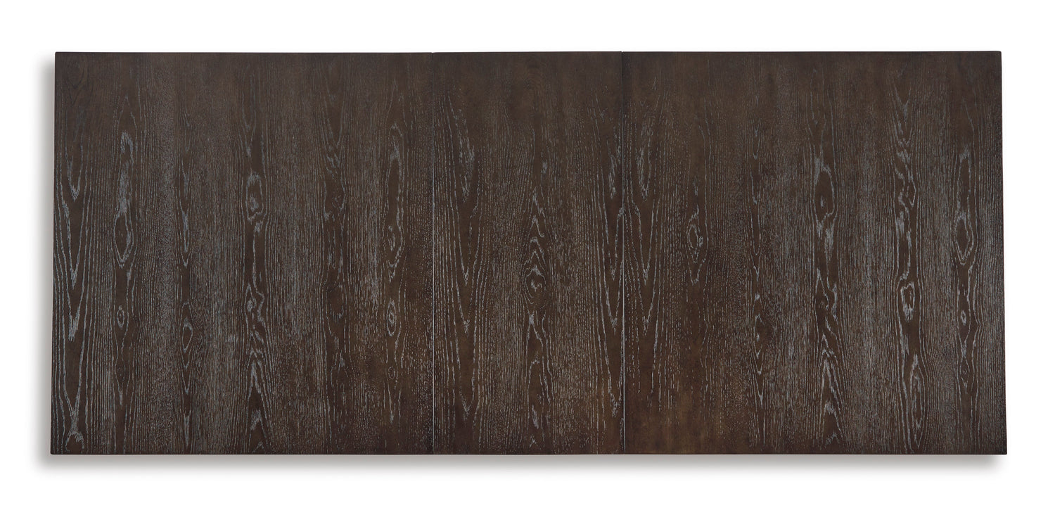 Burkhaus Dark Brown Extendable Dining Set - SET | D984-45 | D984-01(3) - Bien Home Furniture & Electronics